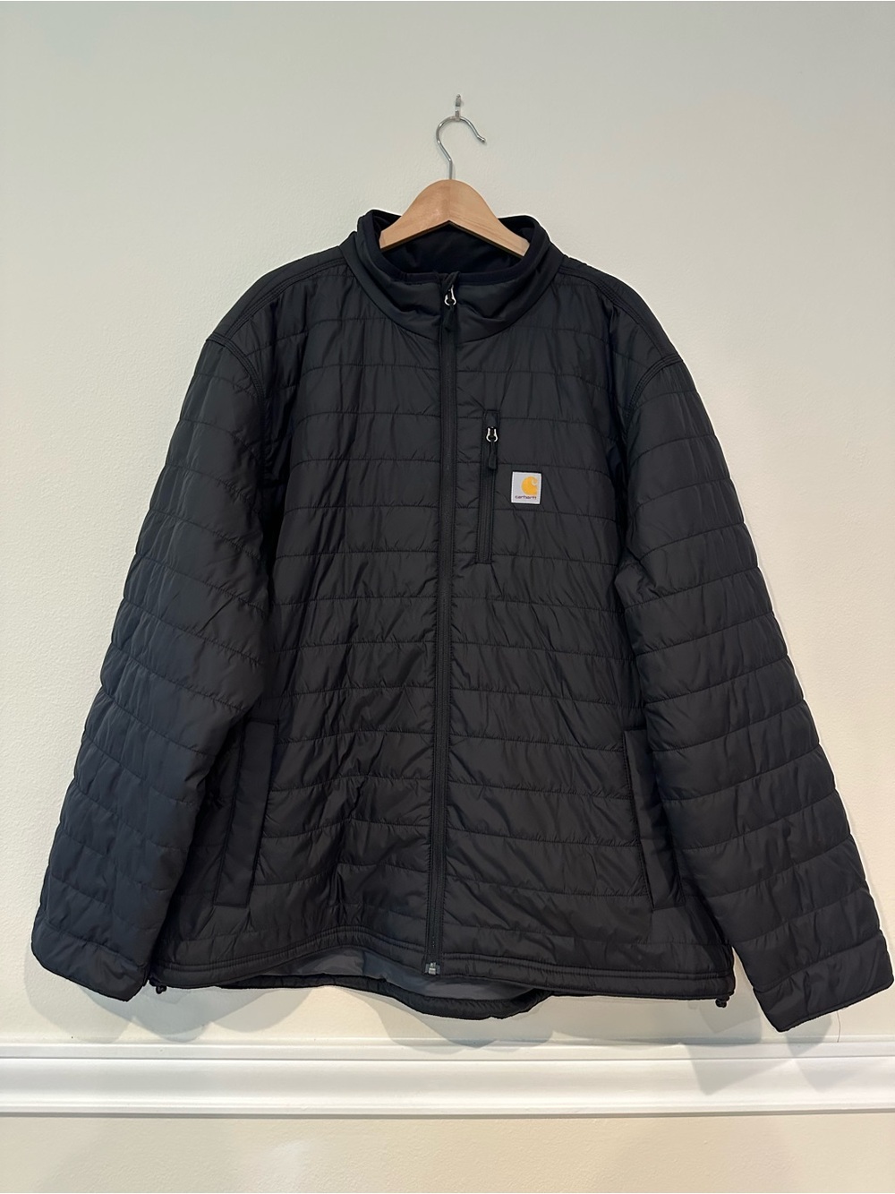 Carhartt Men’s Black Gilliam Tain Defender Quilted Lightweight Jacket